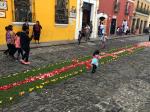 Flower carpet in Antigua, Guatemala (Easter ones are grander)